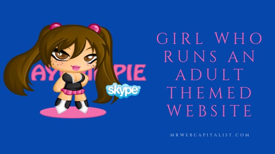 Adult themed Affiliate marketing girl