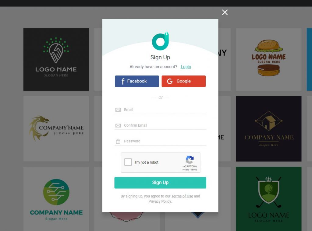 DesignEvo Login Form