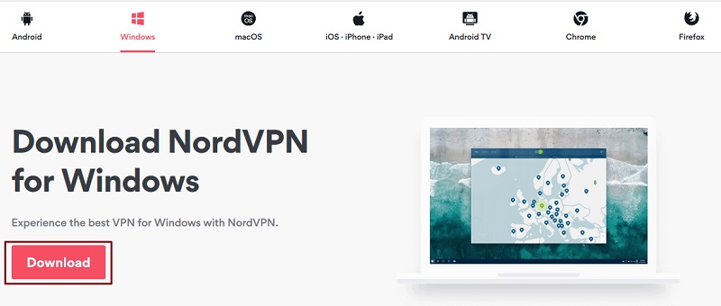 NordVPN download for Windows