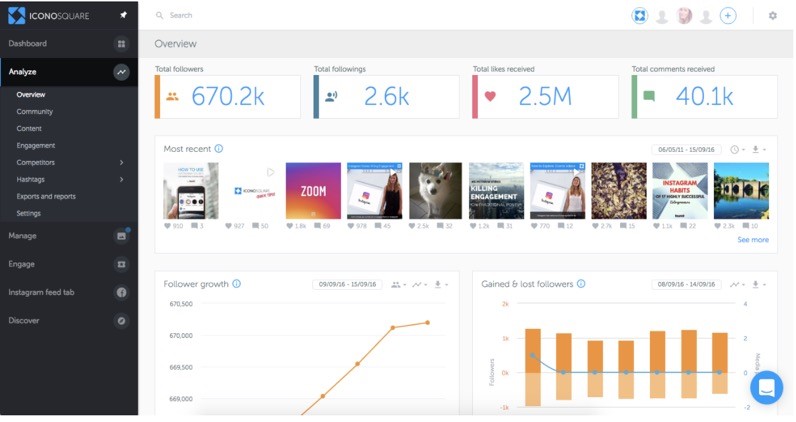 Iconosquare - Instagram Analytics Tool