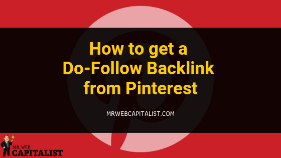 dofollow backlink from pinterest