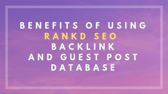 Rankd SEO Backlink And Guest Post Database