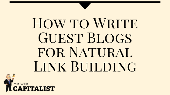 Guest blogging